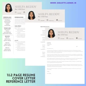 Nursing student resume bundle image with reference letter