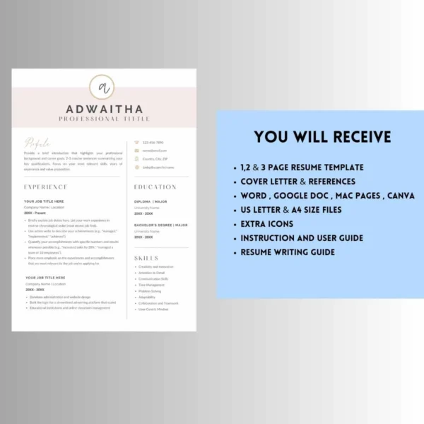 Contemporary resume template tailored for diploma students, highlighting a minimalist design and organized structure.
