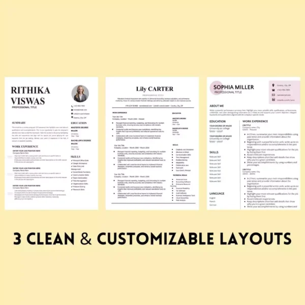 Professional Microsoft Word Resume Template – Customizable & ATS-Friendly CV - Image 2