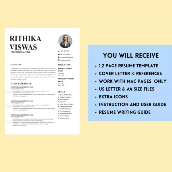 Professional Microsoft Word Resume Template – Customizable & ATS-Friendly CV - Image 5